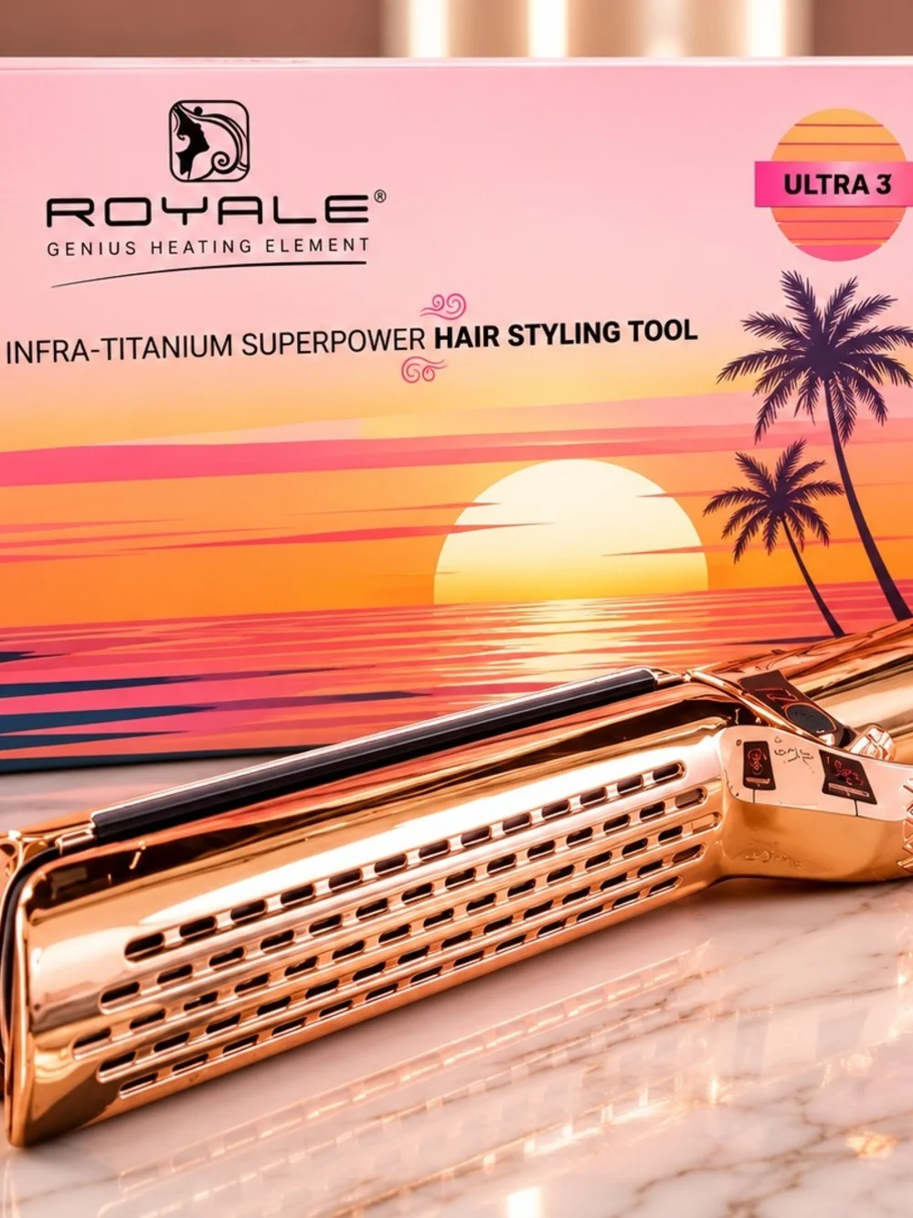 Miami Breeze. Infra-Titanium Superpower Hair Styling Tool (Ultra 3 )